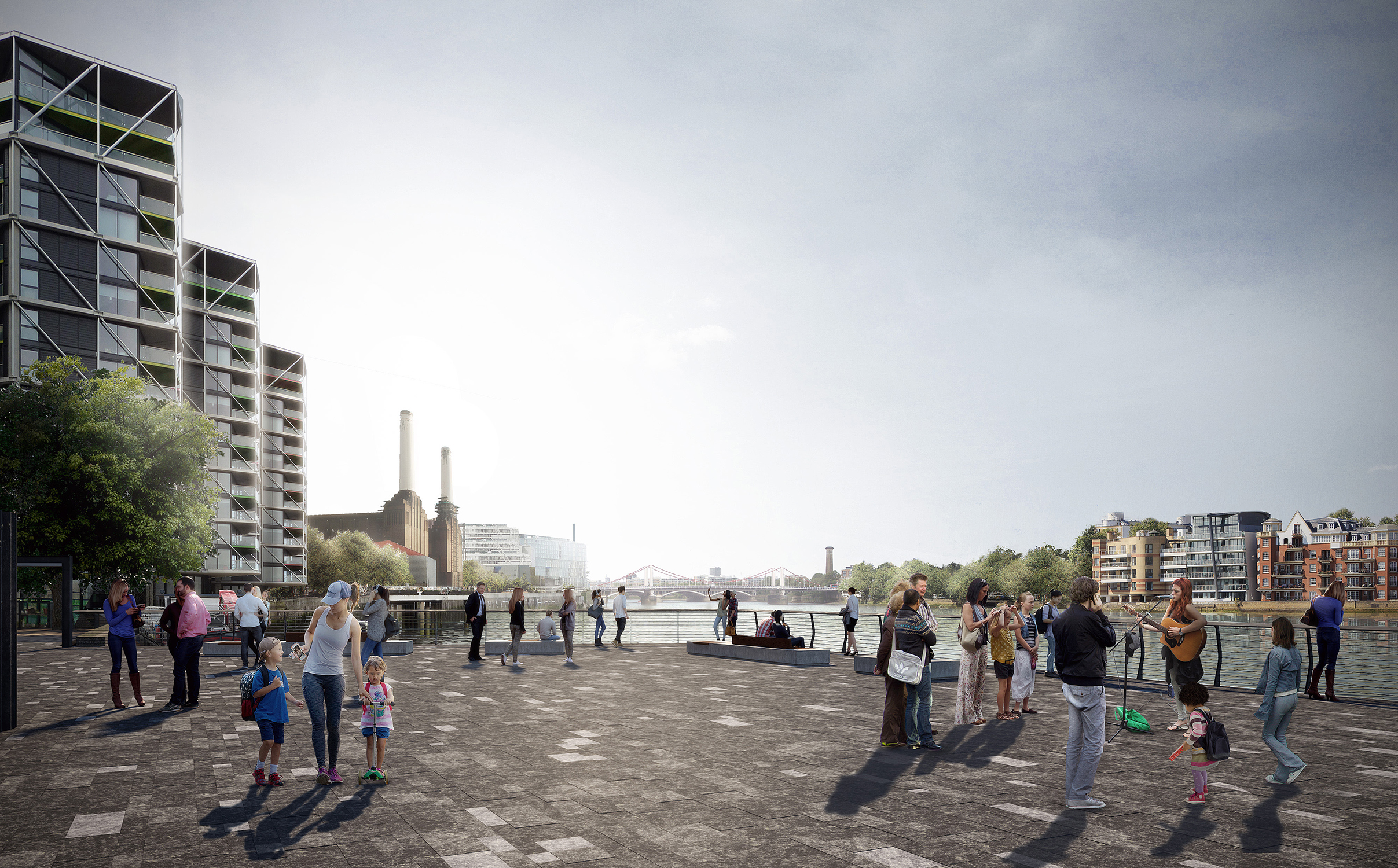 View toward Battersea Power Station