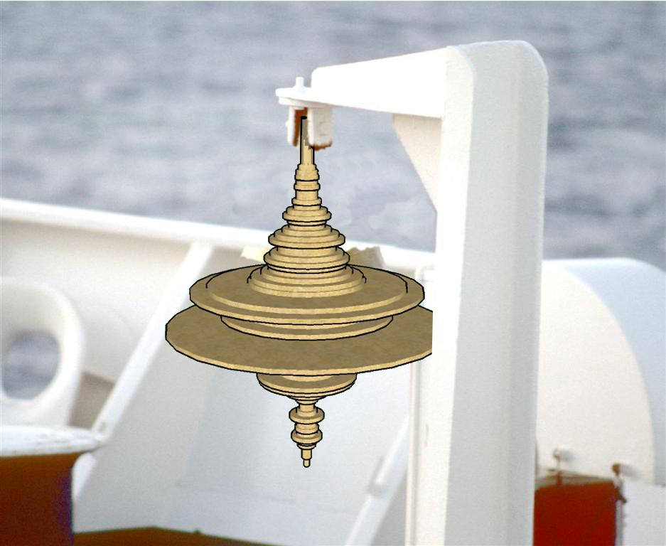 Leo Fitzmaurice - Waveform, detail of bronze bell and mast