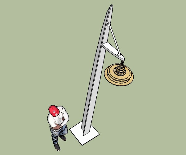 Leo Fitzmaurice - Waveform, aerial view of artwork