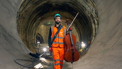 WATCH: Musical performance 70m underground to celebrate end of tunnelling