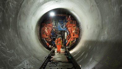 Secondary lining complete in western section of super sewer